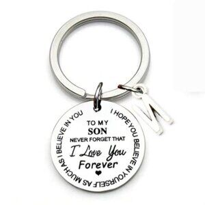 To My Son Never Forget I Love You Keychain